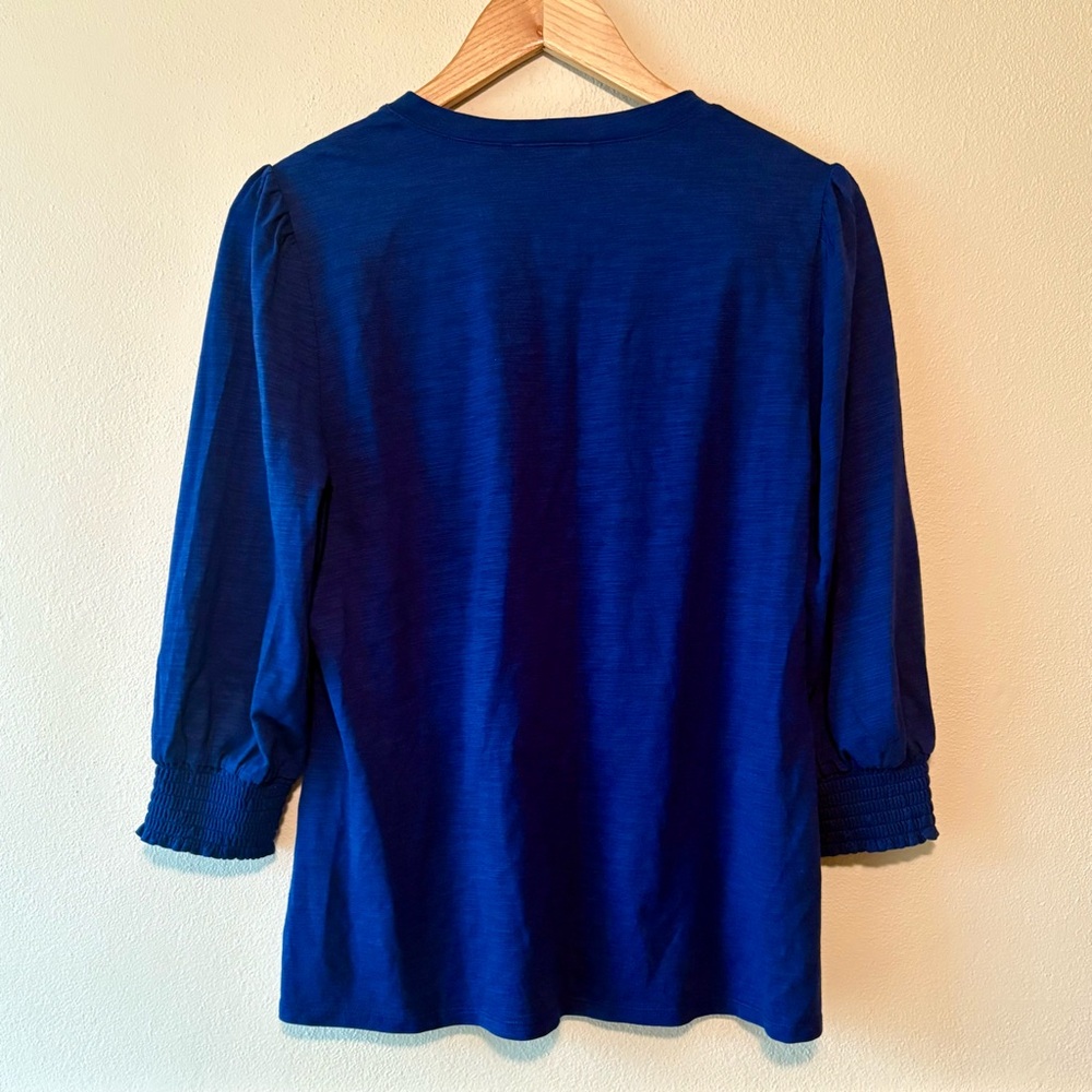 Quacker Factory‎ Embroidered Floral Top - Picture 7 of 9